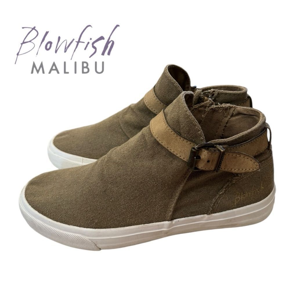 Blowfish Malibu Martia Women's Canvas Ankle Boots Booties 8.5